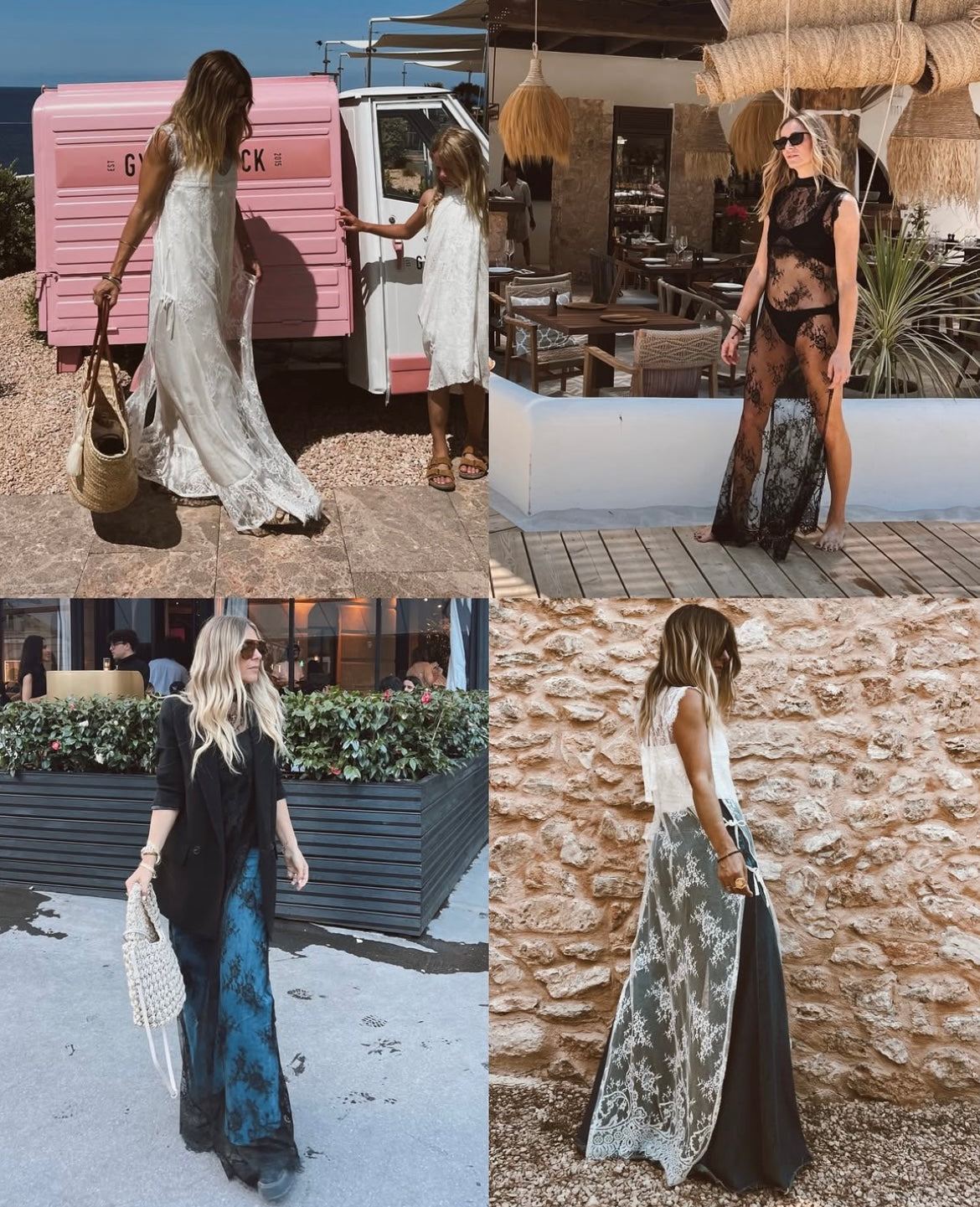 THE MIDSUMMER LACE SLIP DRESS {black}