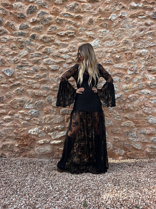 THE BLACK LACE LOVE DRESS