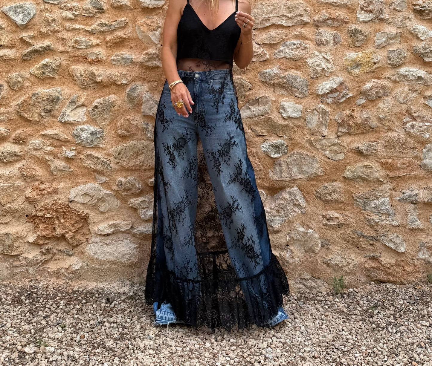 THE BOHÈME SLIP DRESS {BLACK}
