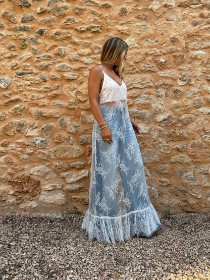 THE BOHÈME SLIP DRESS {WHITE}
