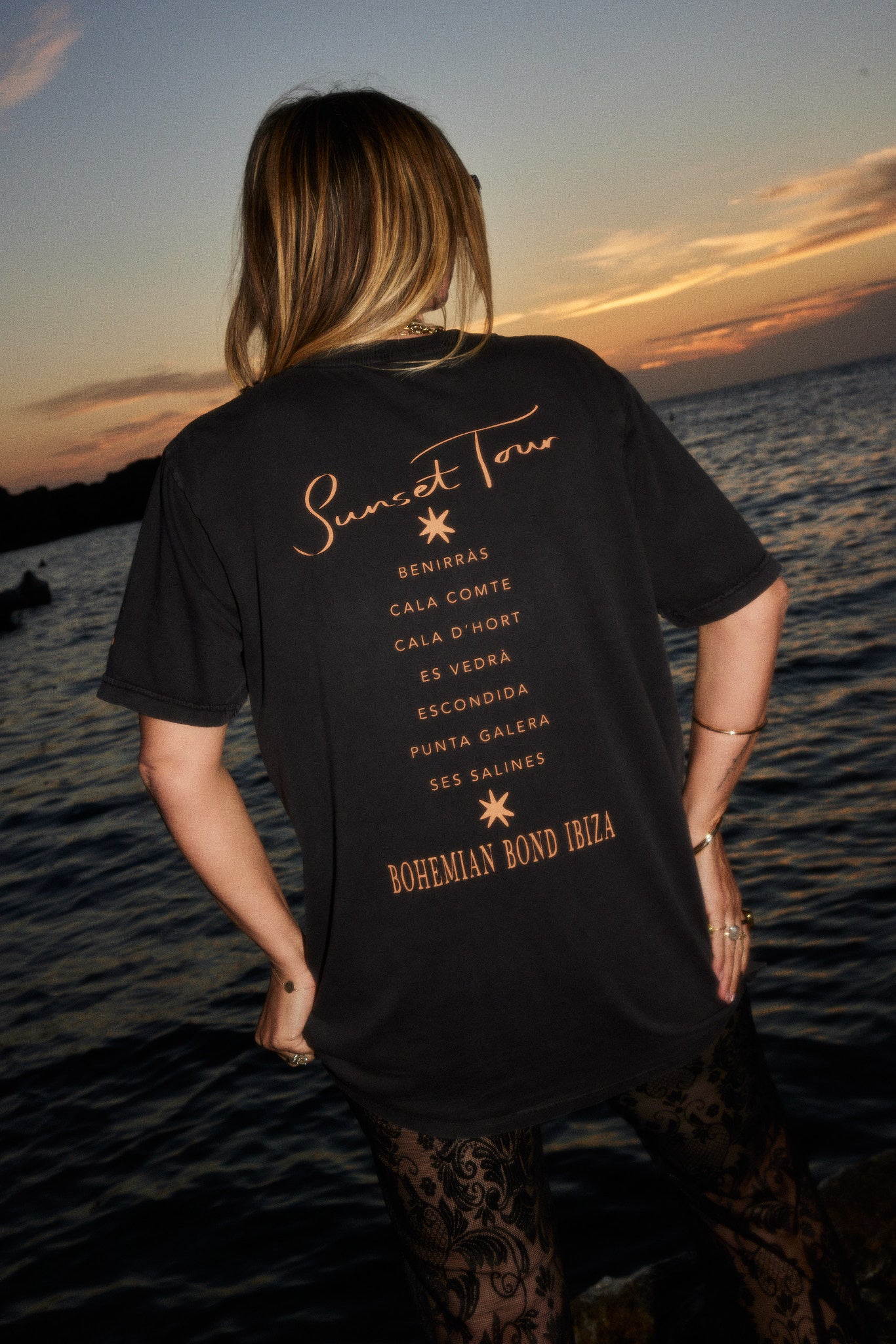 THE SUNSET TOUR TEE STONEWASH
