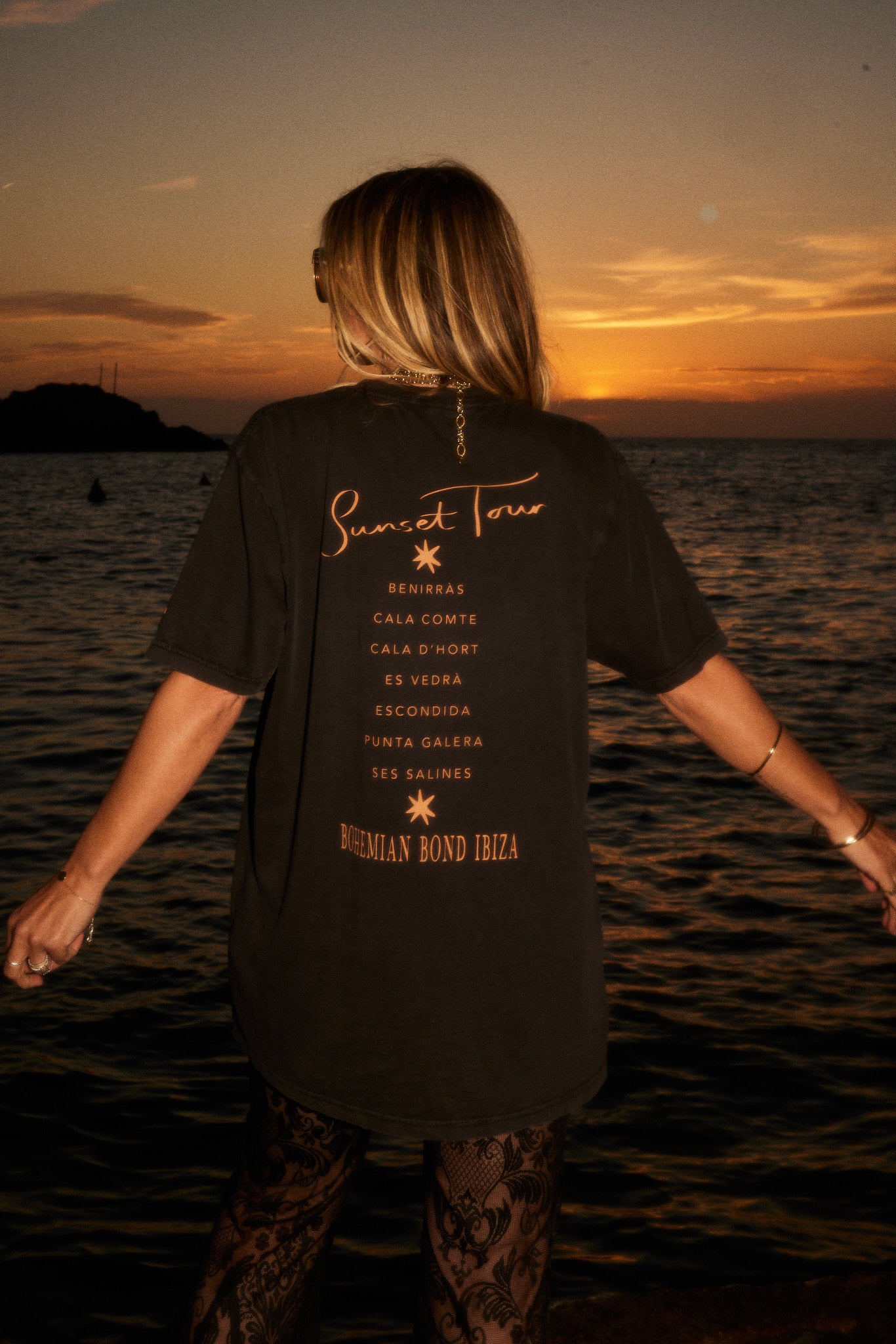 THE SUNSET TOUR TEE STONEWASH