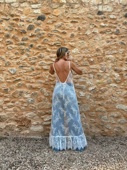 THE BOHÈME SLIP DRESS {WHITE}