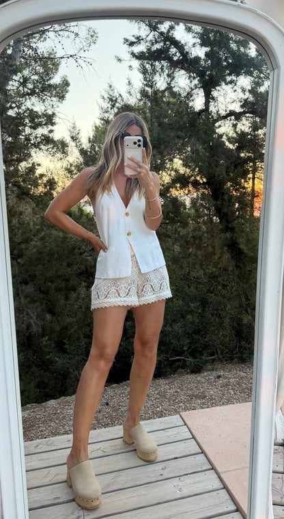 THE PATSY LACE SHORTS