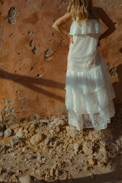 THE BARDOT DRESS {WHITE}