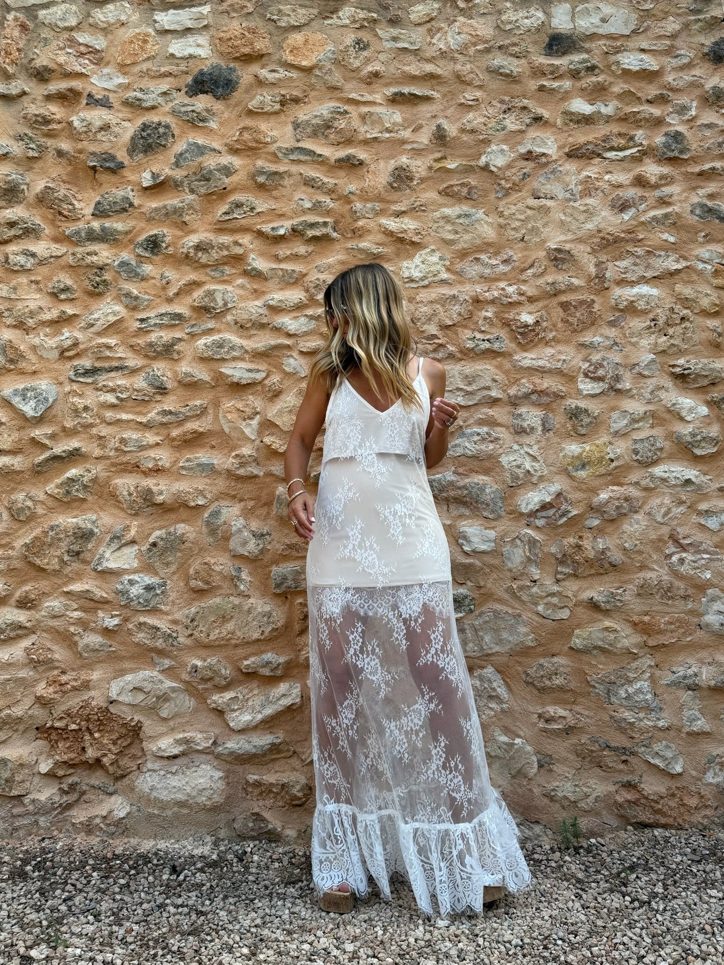 THE BOHÈME SLIP DRESS {WHITE}