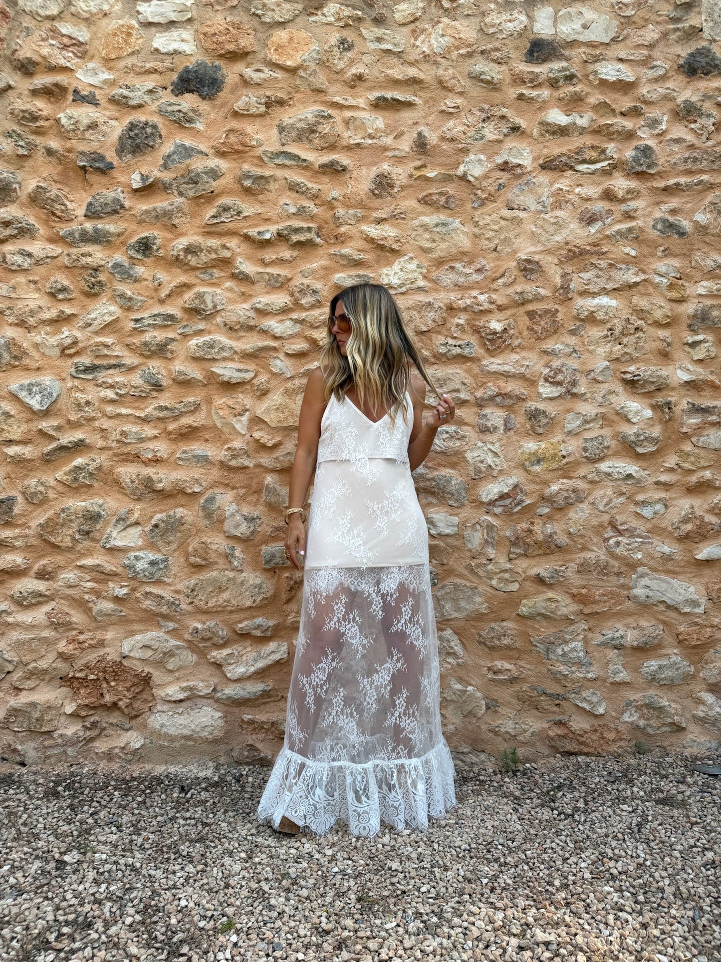 THE BOHÈME SLIP DRESS {WHITE}