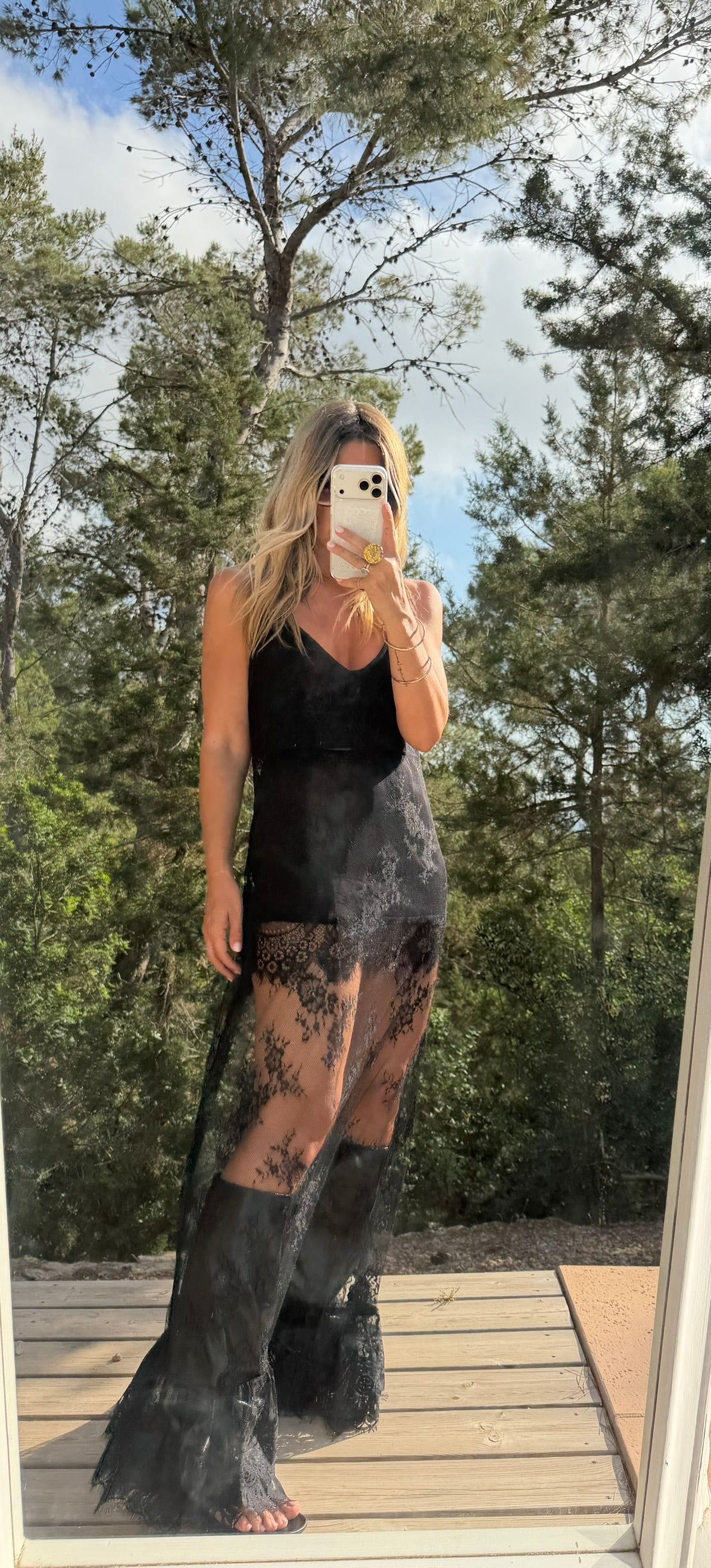 THE BOHÈME SLIP DRESS {BLACK}