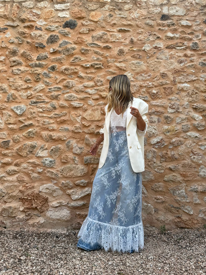 THE BOHÈME SLIP DRESS {WHITE}