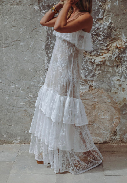 THE BARDOT DRESS {WHITE}