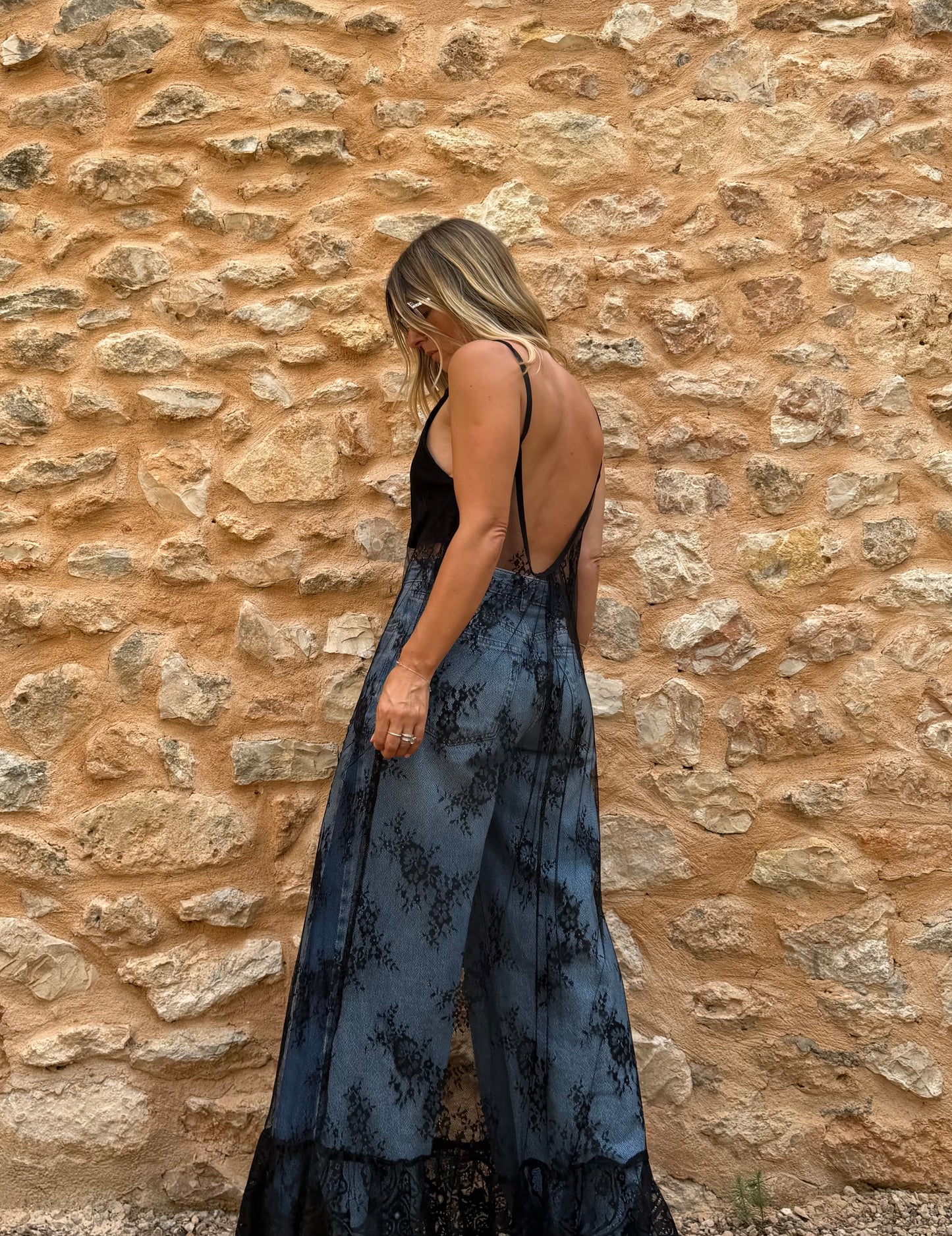 THE BOHÈME SLIP DRESS {BLACK}
