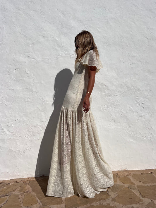 VERGE OF CROCHET MAXI DRESS