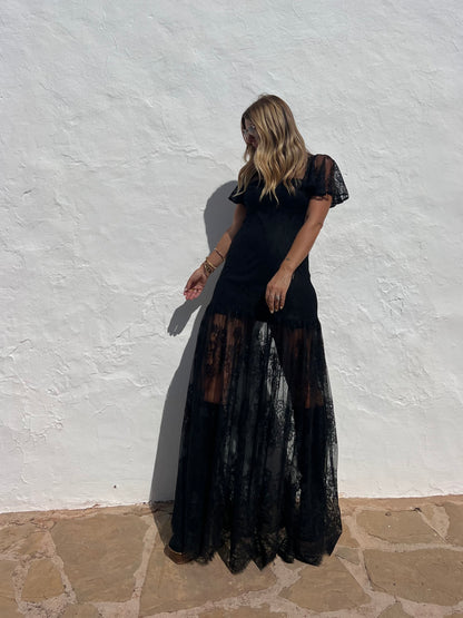 LOVE DRESS CAPPED SLEEVES