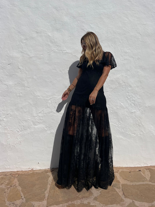 LOVE DRESS CAPPED SLEEVES