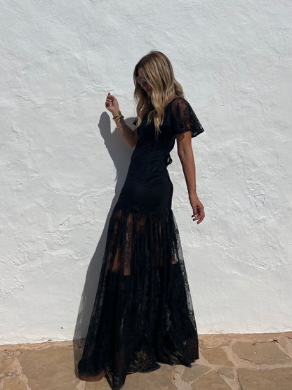 LOVE DRESS CAPPED SLEEVES