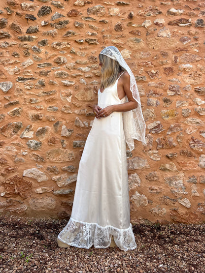 WILD LOVE SLIP DRESS + HEADSCARF