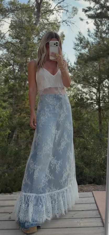 THE BOHÈME SLIP DRESS {WHITE}