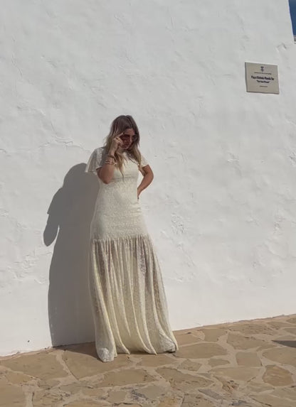 VERGE OF CROCHET MAXI DRESS