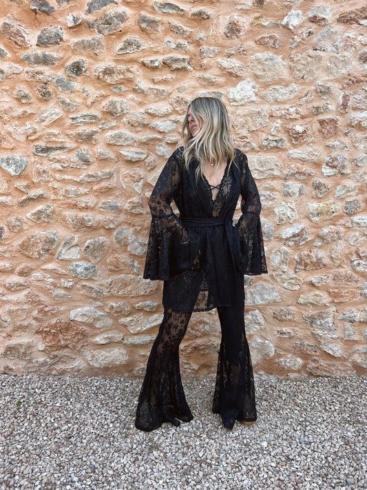 STEVIE FLARES - BLACK